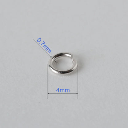 Solid 18k Karat Yellow Gold Open Jump Ring  Au750 18ct  Circle Split for Necklace Jewelry Findings and Components