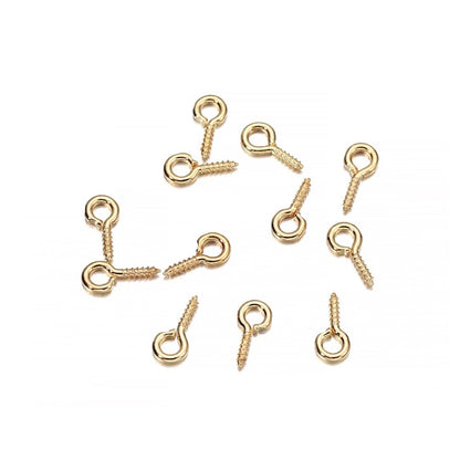 4x8mm Colorful Mini Eye Pins, 200pcs