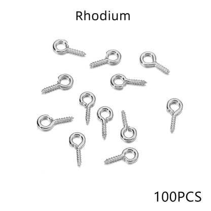 Gold Mini Eye Pins, 100-200pcs 5-6.5mm