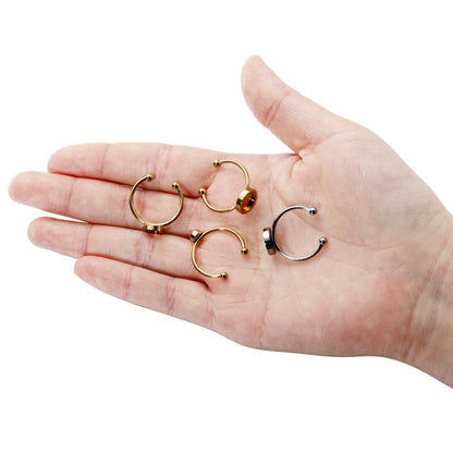 10 Pcs 6-12mm Stainless Steel Cabochon Ring Base