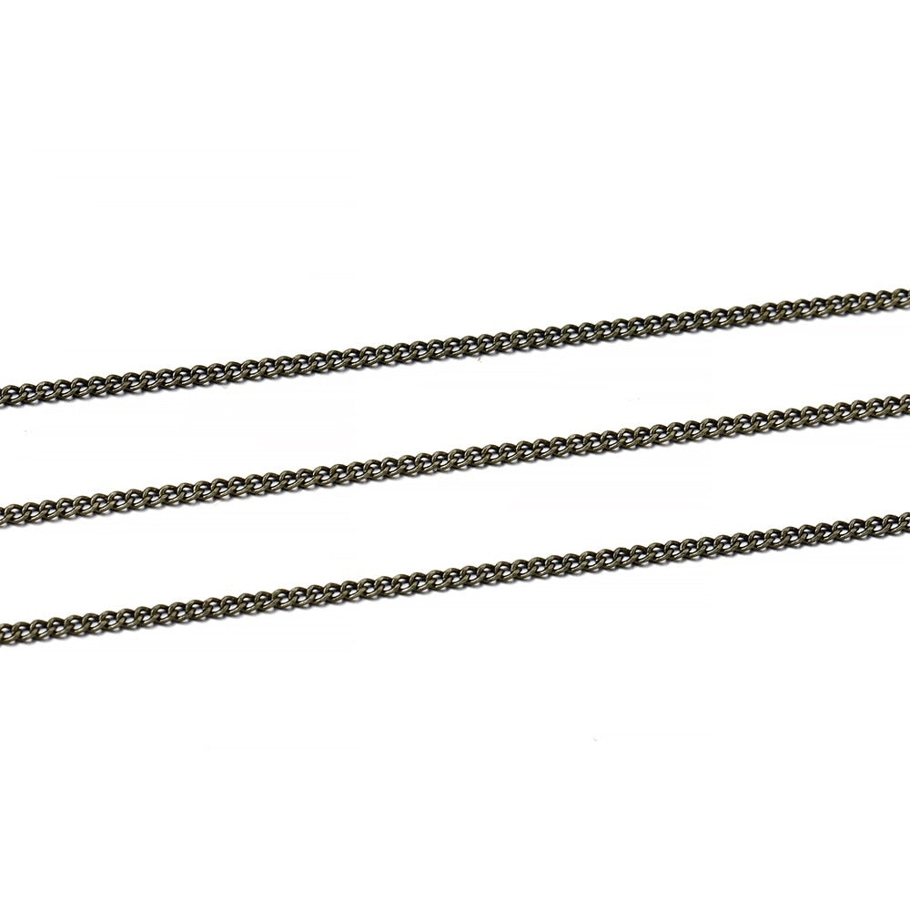 Plated Necklace Chains, Brass 5 10m lot