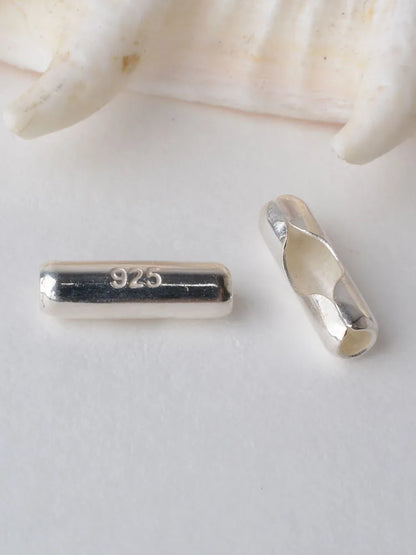 Solid 925 sterling silver Ball Chain Connector Clasp