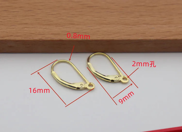 Solid 925 Sterling Silver French Hooks Earring Wire Leverback Hinged with Open Jump Ring DIY Jewelry Finding Snap Makings