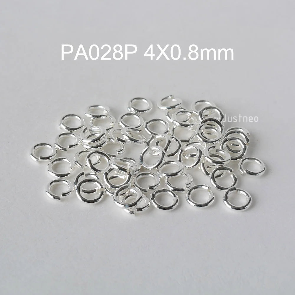 925 sterling silver open jump rings for jewelry making, silver beadnova open jump rings for Jewelry Making Necklace Repair