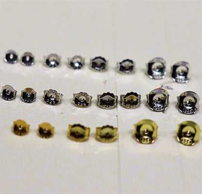 925 Sterling Silver Frictionless Earring Back Butterfly Stopper DIY Accessories for Jewelry Making Components  Earplug 1 Pair