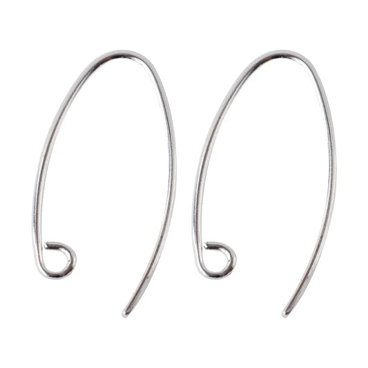 ear hook, solid 925 sterling silver earring wire hooks, sterling silver earring findings components