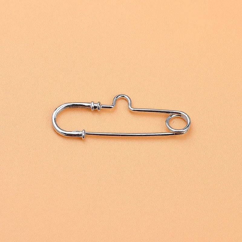 S925 Sterling Silver Pin Connection Buckle Brooch DIY Jewelry Accessories