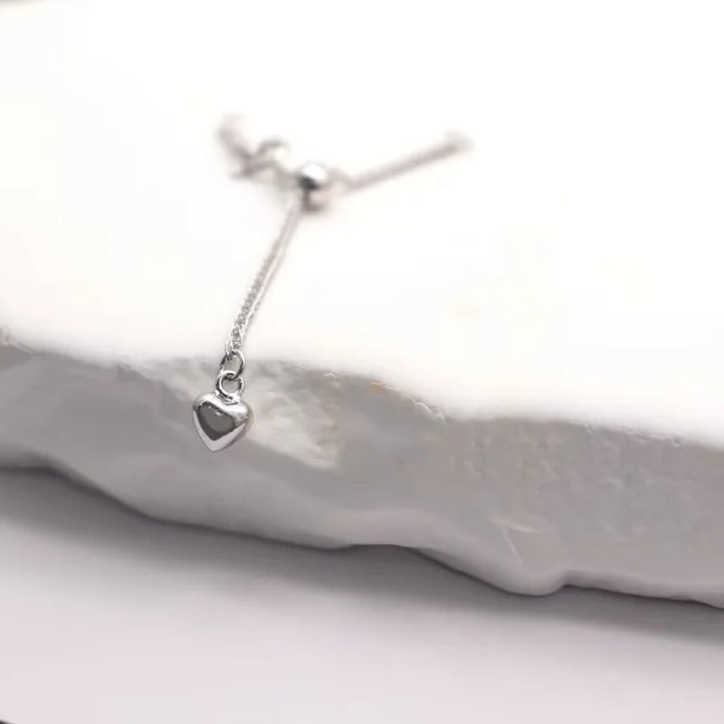 1PCS Solid 925 Sterling Silver Silicone Chopin Extended Chain Adjusting Chain Bracelet Necklace DIY Jewelry Finding