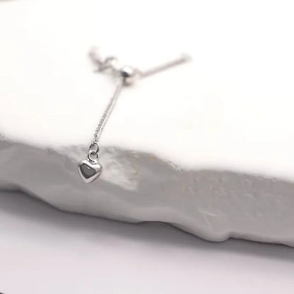 1PCS Solid 925 Sterling Silver Silicone Chopin Extended Chain Adjusting Chain Bracelet Necklace DIY Jewelry Finding
