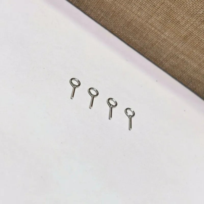 Solid 925 Sterling Silver DIY Jewelry Findings Pendant Bail Eye Pin Beads Cap  Accessories Making Components Supplies