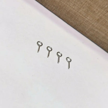 Solid 925 Sterling Silver DIY Jewelry Findings Pendant Bail Eye Pin Beads Cap  Accessories Making Components Supplies