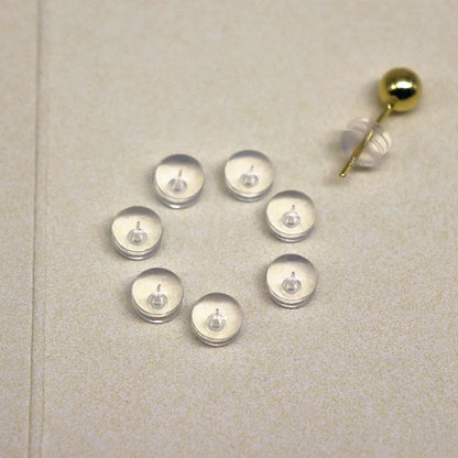 10 Pairs Earring Back with Silicon DIY Accessories for Jewelry Making Components Earring Post Earnut