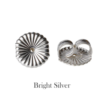 earnut,9.3mm(plain silver) solid 925 sterling silver earring backs,earring friction butterfly back stopper for earstuds