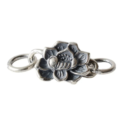 Solid .925 Sterling Silver S Hook Clasp, Oxidized Silver S-Hook Clasp Connector, Antiqued Silver Jewelry Finding
