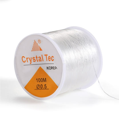 Cordon élastique élastique en cristal transparent, 20 à 100 mètres