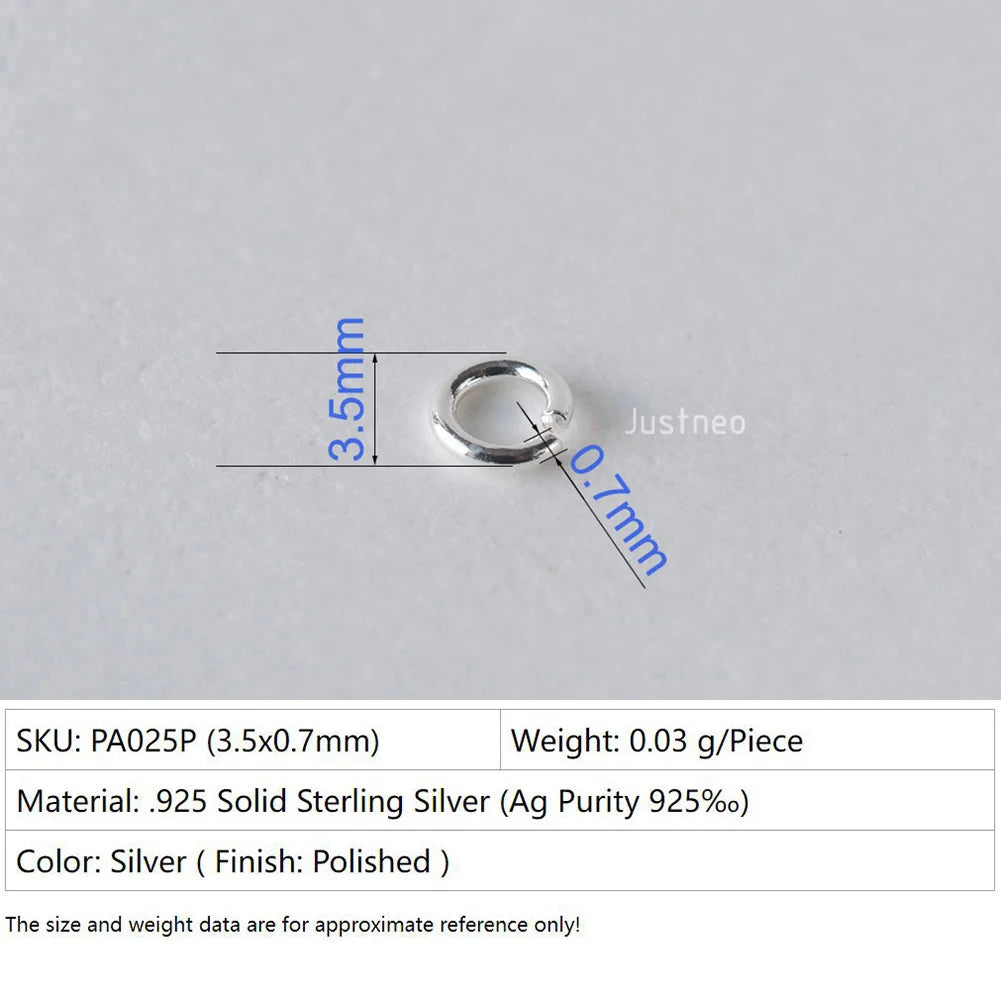 925 sterling silver open jump rings for jewelry making, silver beadnova open jump rings for Jewelry Making Necklace Repair