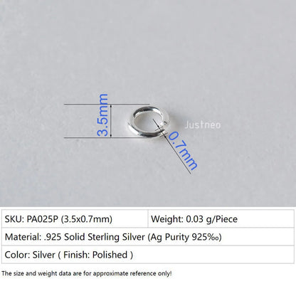 925 sterling silver open jump rings for jewelry making, silver beadnova open jump rings for Jewelry Making Necklace Repair