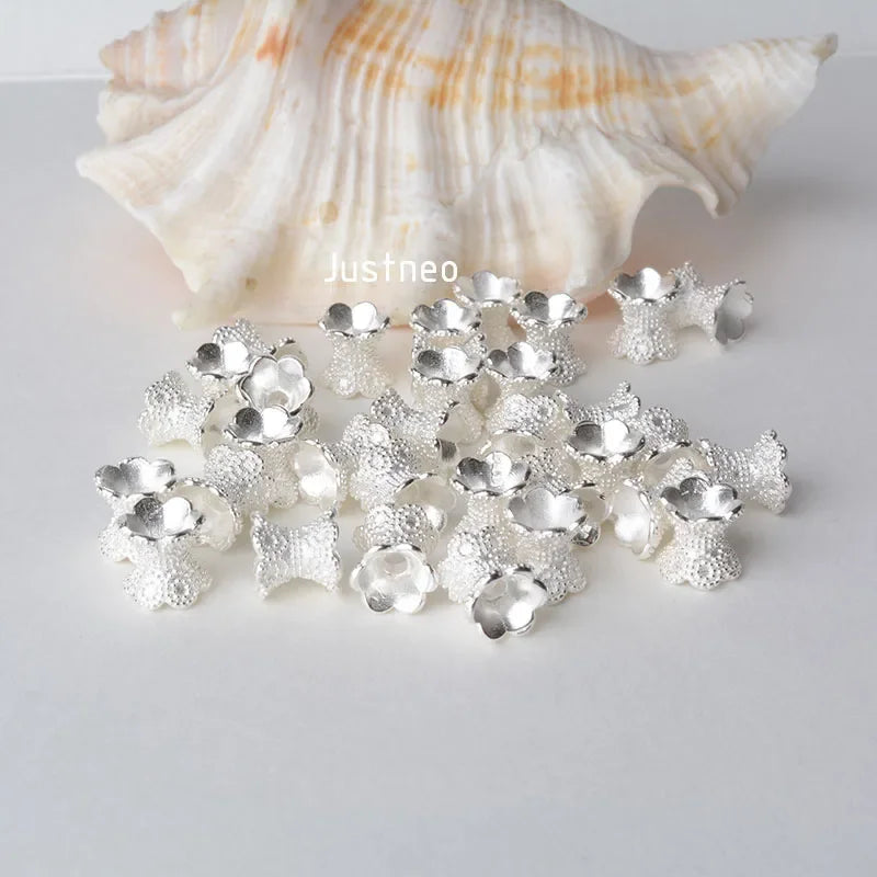 solid 925 sterling silver beads,spacer charm bead with 1.7mm hole jewelry diy components accessories