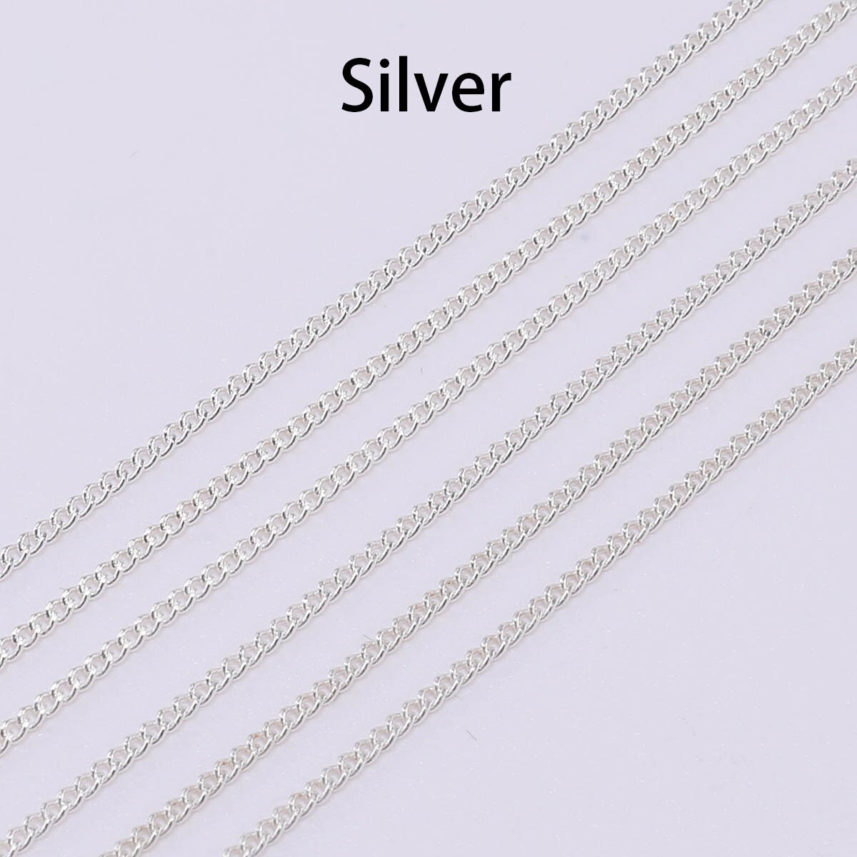 1.3 1.6 2.0 2.5 mm  Gold Necklace Chains, 5 m lot