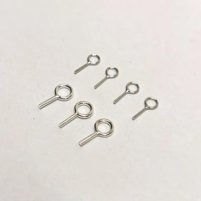Solid 925 Sterling Silver DIY Jewelry Findings Pendant Bail Eye Pin Beads Cap  Accessories Making Components Supplies