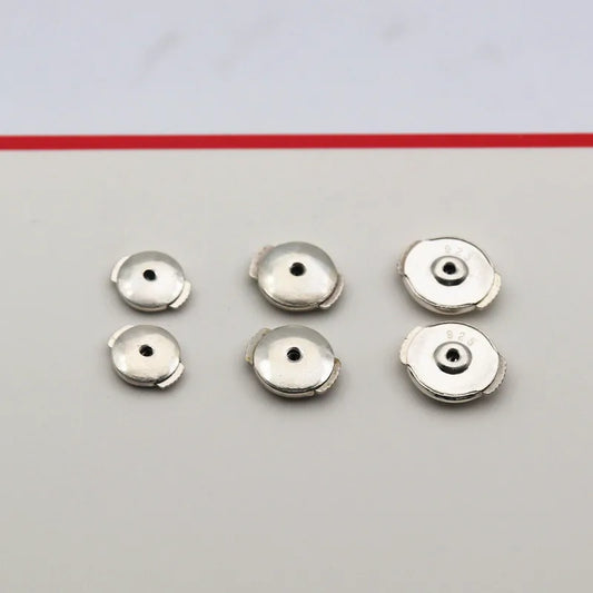 1 Pair Solid 925 Sterling Silver Earring Backs for Studs Locking Safety Hypoallergenic  DIY Jewelry Making Accessories Supplies