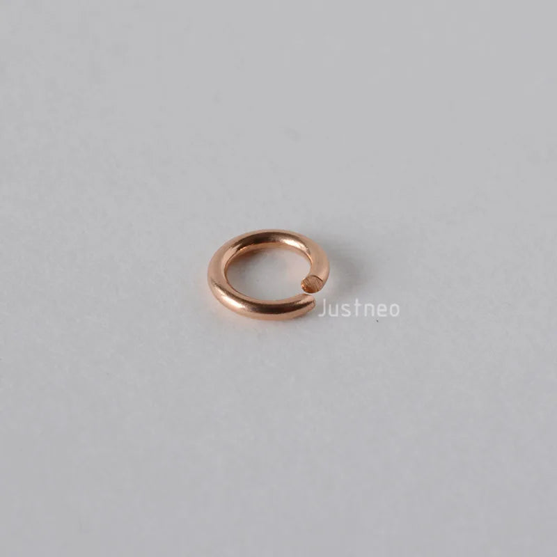 Solid 18k Karat Yellow Gold Open Jump Ring  Au750 18ct  Circle Split for Necklace Jewelry Findings and Components