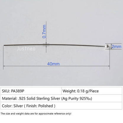 925 Sterling Silver Ball Head Pins For Jewelry Making, Silver Round Bead Head Pins, Silver Findings Head Ball Pins