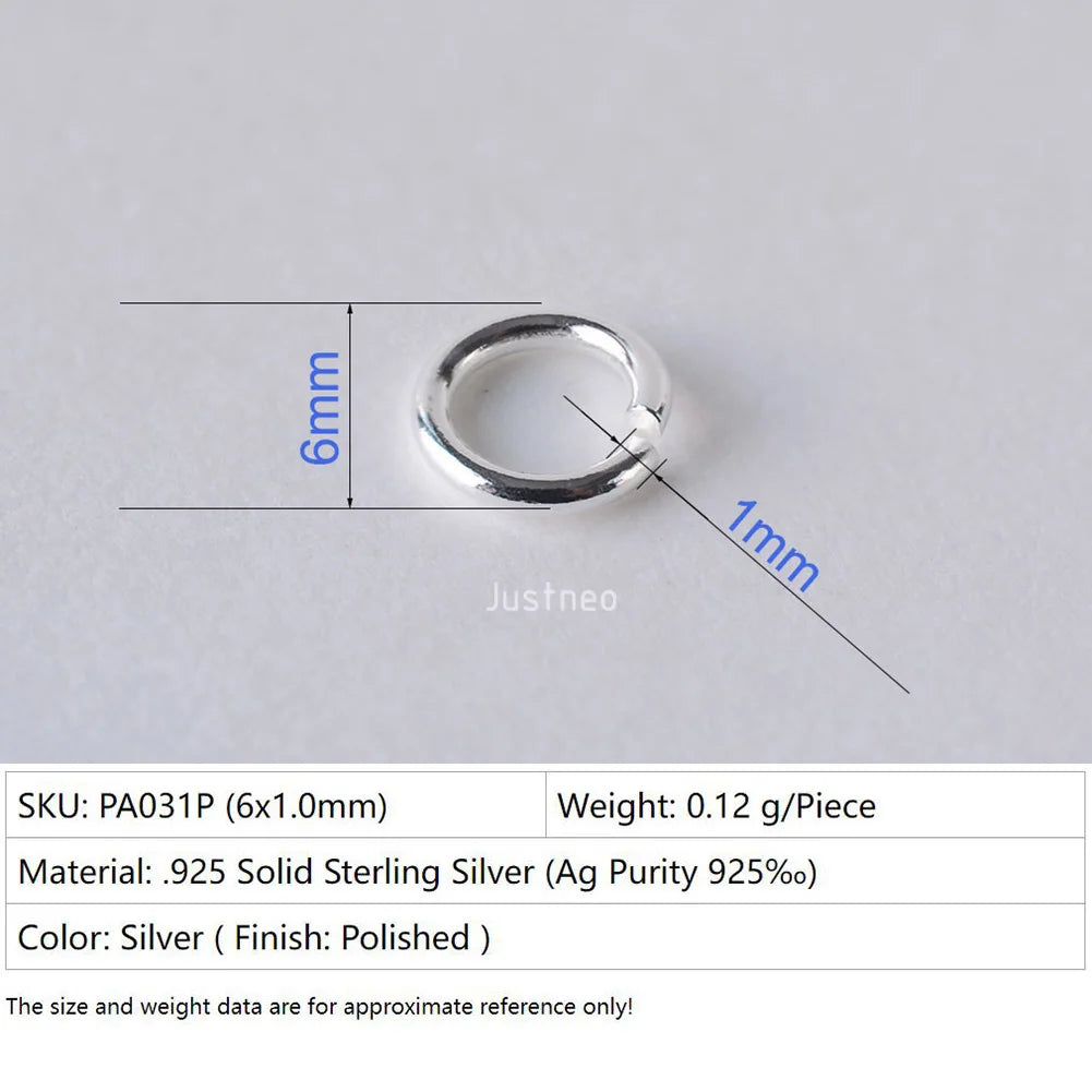 925 sterling silver open jump rings for jewelry making, silver beadnova open jump rings for Jewelry Making Necklace Repair