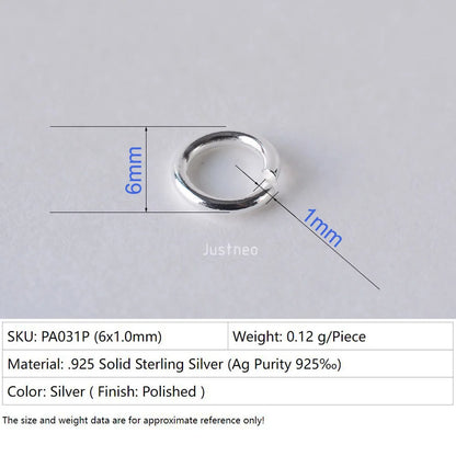 925 sterling silver open jump rings for jewelry making, silver beadnova open jump rings for Jewelry Making Necklace Repair