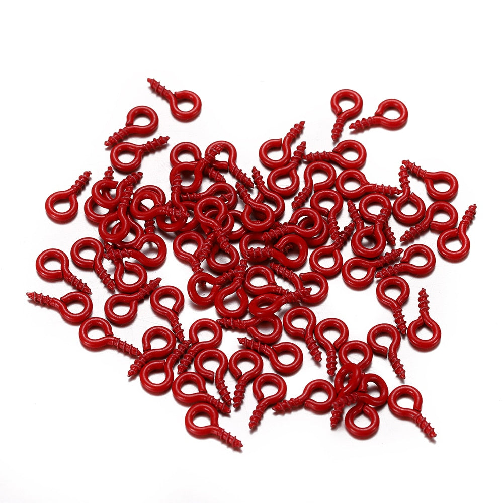4x8mm Colorful Mini Eye Pins, 200pcs