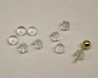 10 Pairs Earring Back with Silicon DIY Accessories for Jewelry Making Components Earring Post Earnut