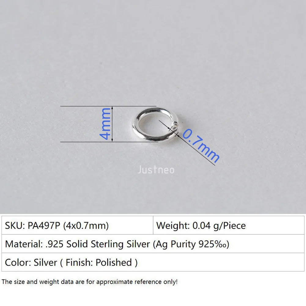 925 sterling silver open jump rings for jewelry making, silver beadnova open jump rings for Jewelry Making Necklace Repair