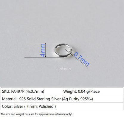 925 sterling silver open jump rings for jewelry making, silver beadnova open jump rings for Jewelry Making Necklace Repair