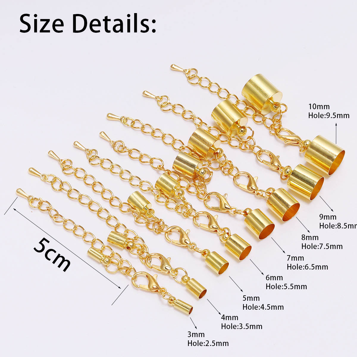 Multi-size Lobster Clasps Hooks Set