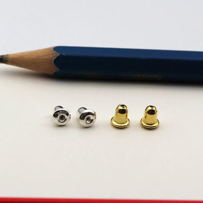 1 Pair 925 Sterling Silver Earring Backs Ear Friction Stopper DIY Jewelry Making Earnut for  Studs   Accessories