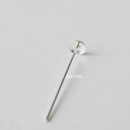 925 sterling silver bead cap head pins for Gemstone Jewelry Making Beads,T-pins Needles Pin Jewelry Findings