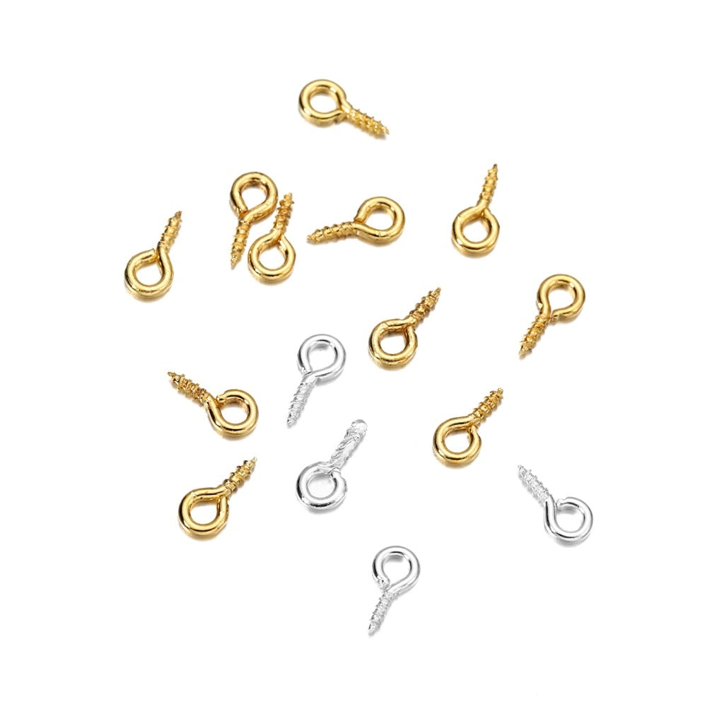 4x8mm Colorful Mini Eye Pins, 200pcs