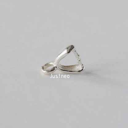 Solid 925 Sterling Silver Small Pinch Clip Bail Pendant Clasps Connector, jewelry DIY silver findings/components