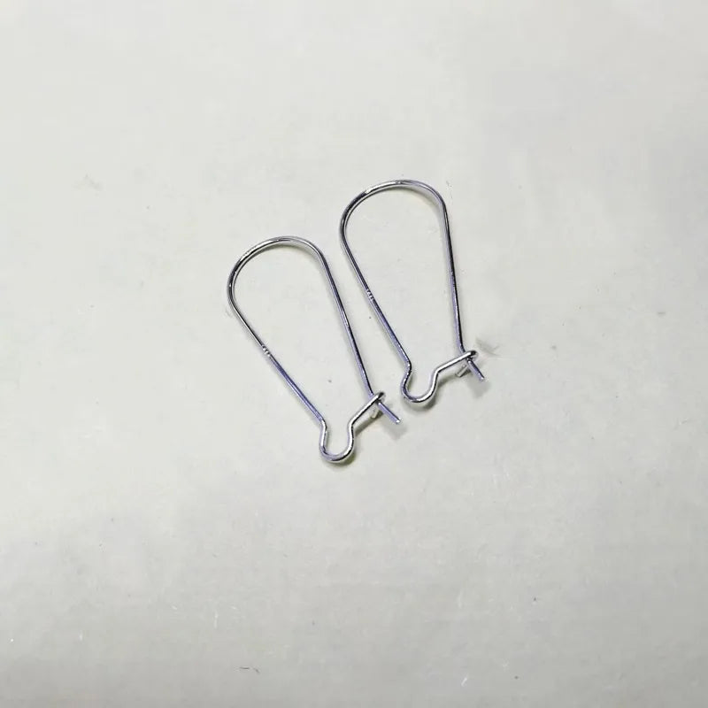 1Pair Solid 925 Sterling Silver Earring Hooks Korea DIY Jewelry Accessories Handmade Making Components Finding