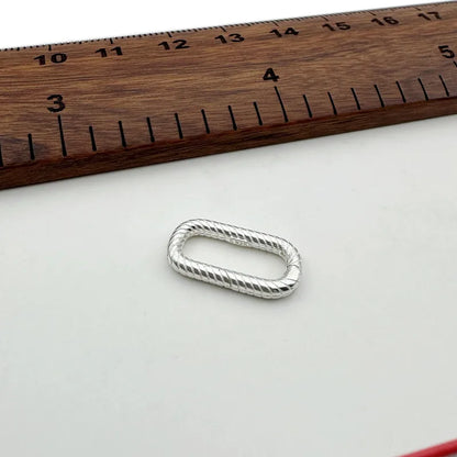 1Piece Solid 925 Sterling Silver Spring Clasp Square for Necklace Bracelet DIY Accessores Connector Jewelry Finding