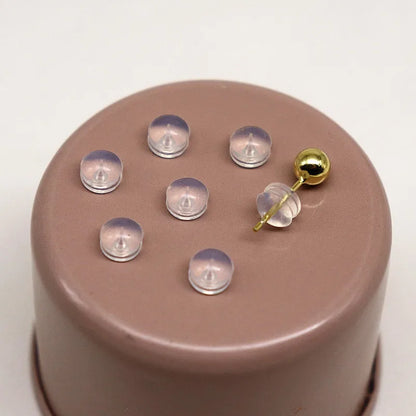 10 Pairs Earring Back with Silicon DIY Accessories for Jewelry Making Components Earring Post Earnut