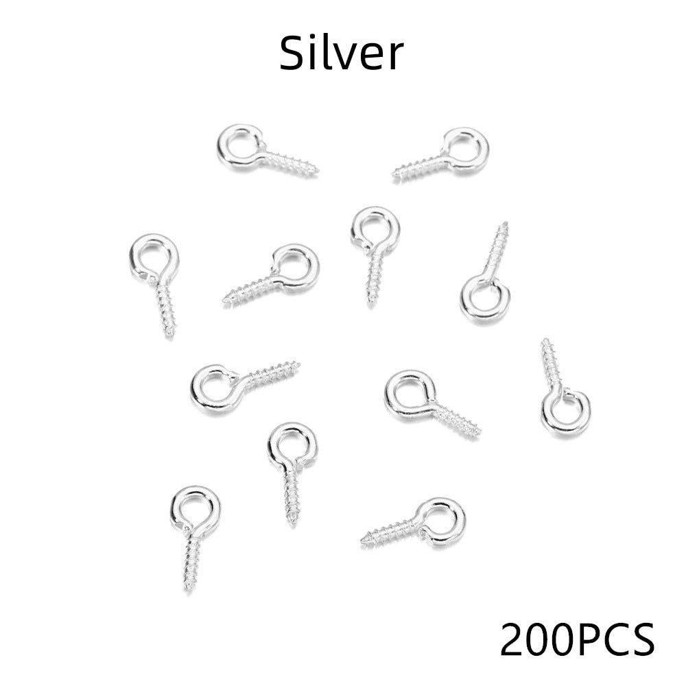 Gold Mini Eye Pins, 100-200pcs 4-10mm