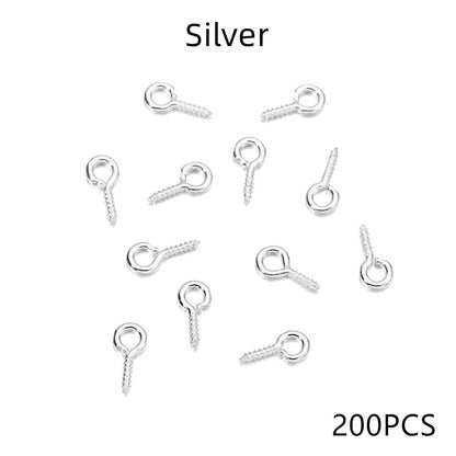 Gold Mini Eye Pins, 100-200pcs 5-6.5mm