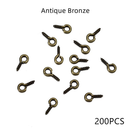 Gold Mini Eye Pins, 100-200pcs 5-6.5mm