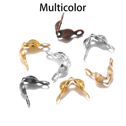 4 x 7 mm Kugelketten-Kalotten-Endklemmen, 100–200 Stück