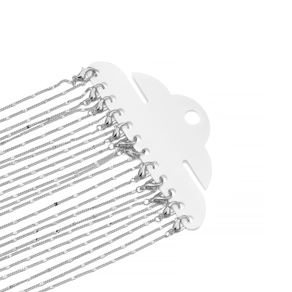 40-60cm Lobster Claw Clasp Necklace Chains, 12Pcs Pack