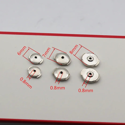 1 Pair Solid 925 Sterling Silver Earring Backs for Studs Locking Safety Hypoallergenic  DIY Jewelry Making Accessories Supplies