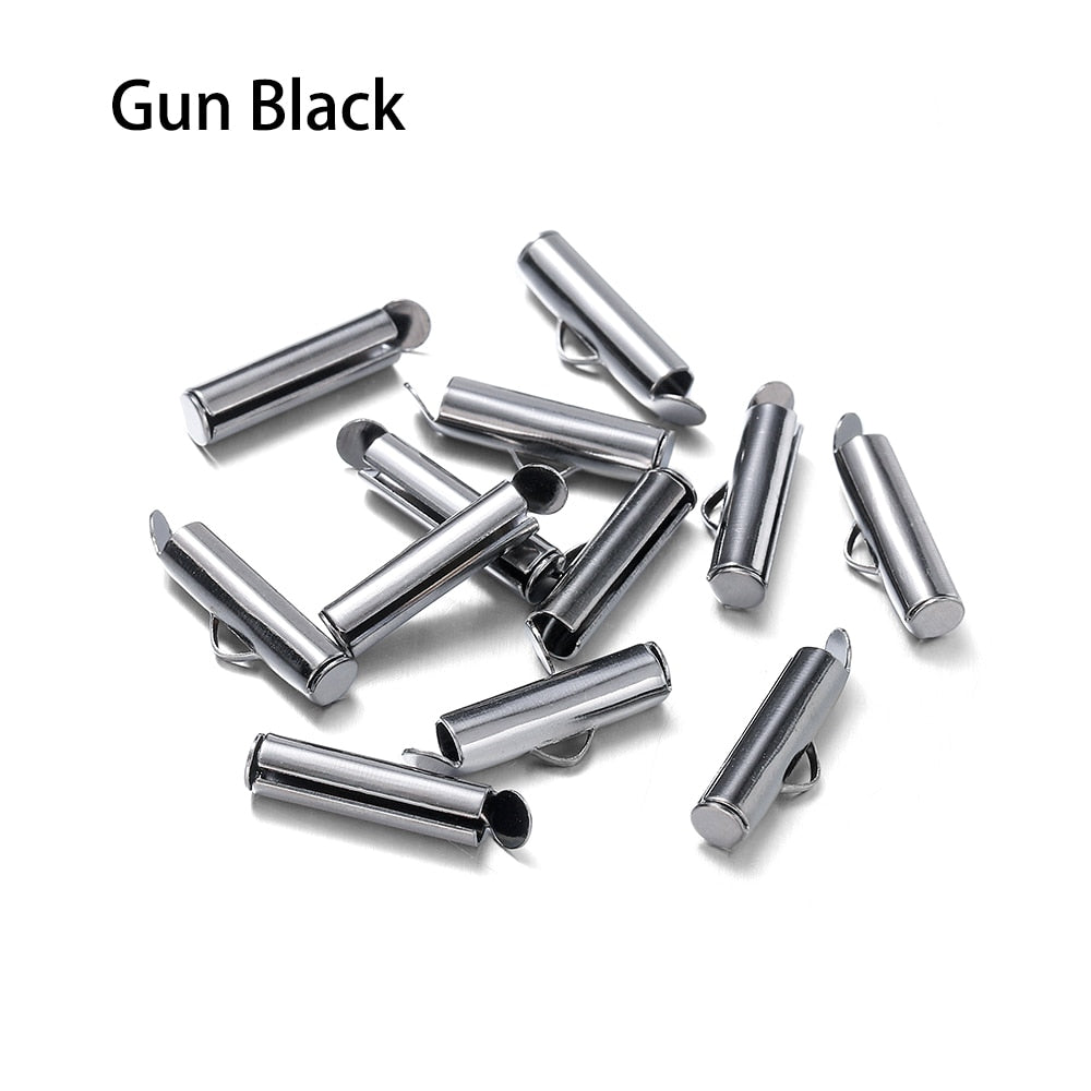 Crimp-Endkappen mit Schiebeverschluss, 30–50 Stück