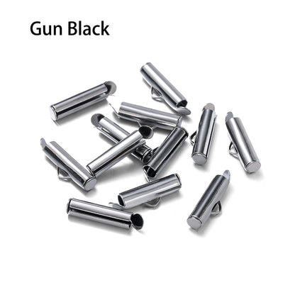 Crimp-Endkappen mit Schiebeverschluss, 30–50 Stück