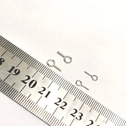 Solid 925 Sterling Silver DIY Jewelry Findings Pendant Bail Eye Pin Beads Cap  Accessories Making Components Supplies